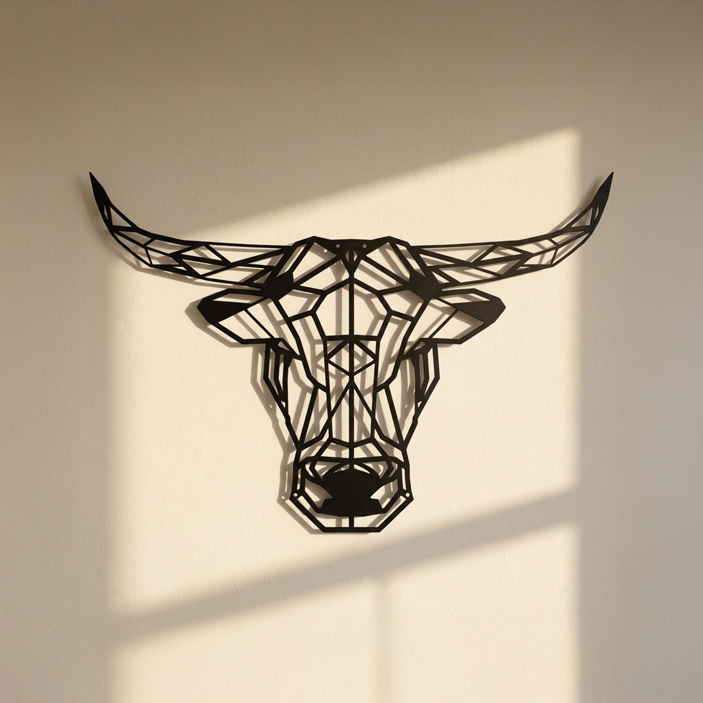 Metalen wanddecoratie - Stier