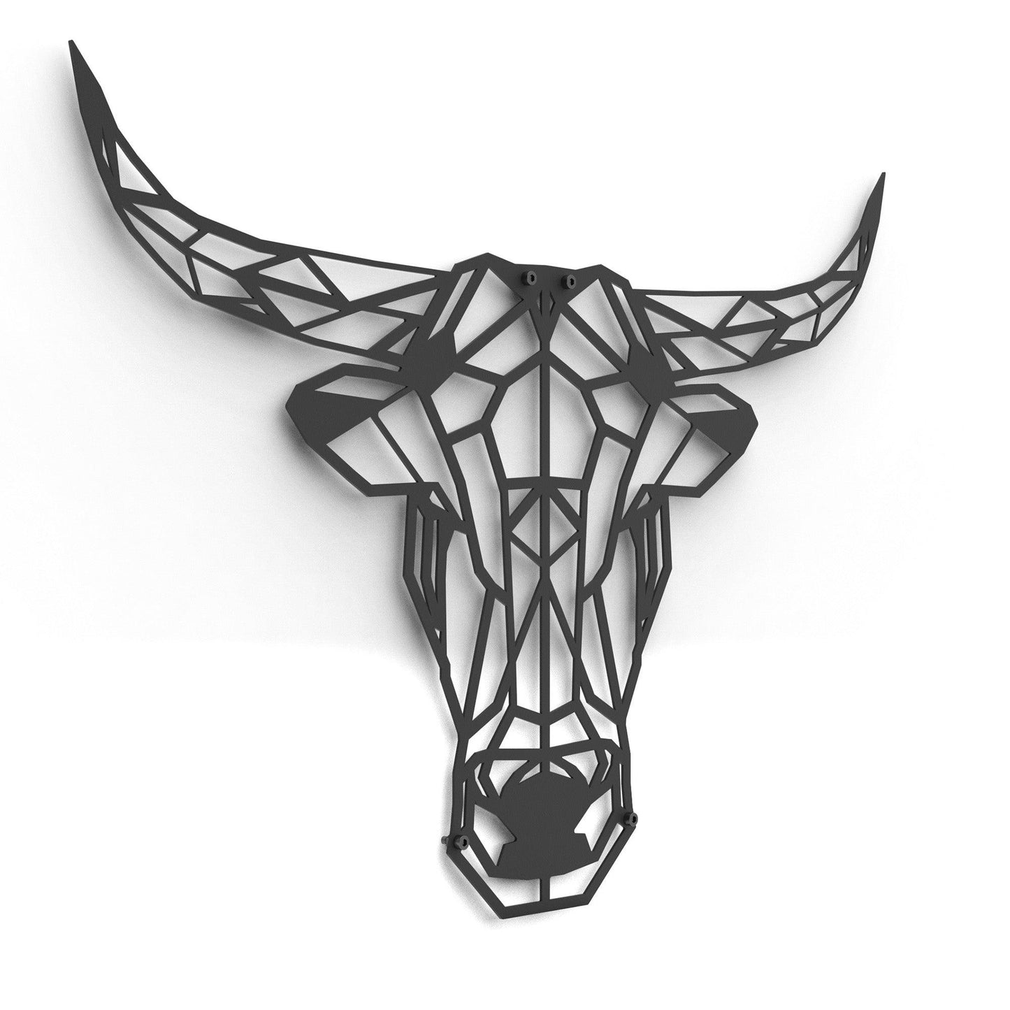 Metalen wanddecoratie - Stier