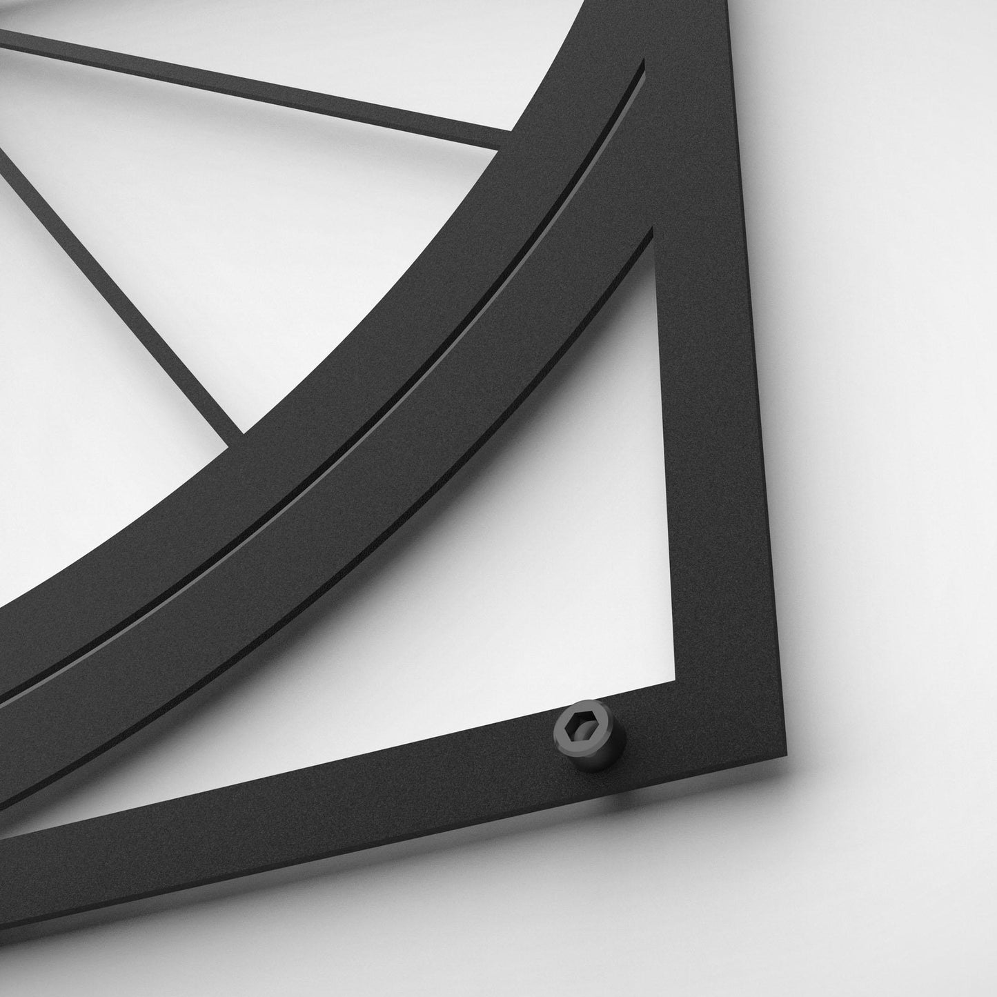Metalen wanddecoratie - Wielrenfiets 70cm en 35cm