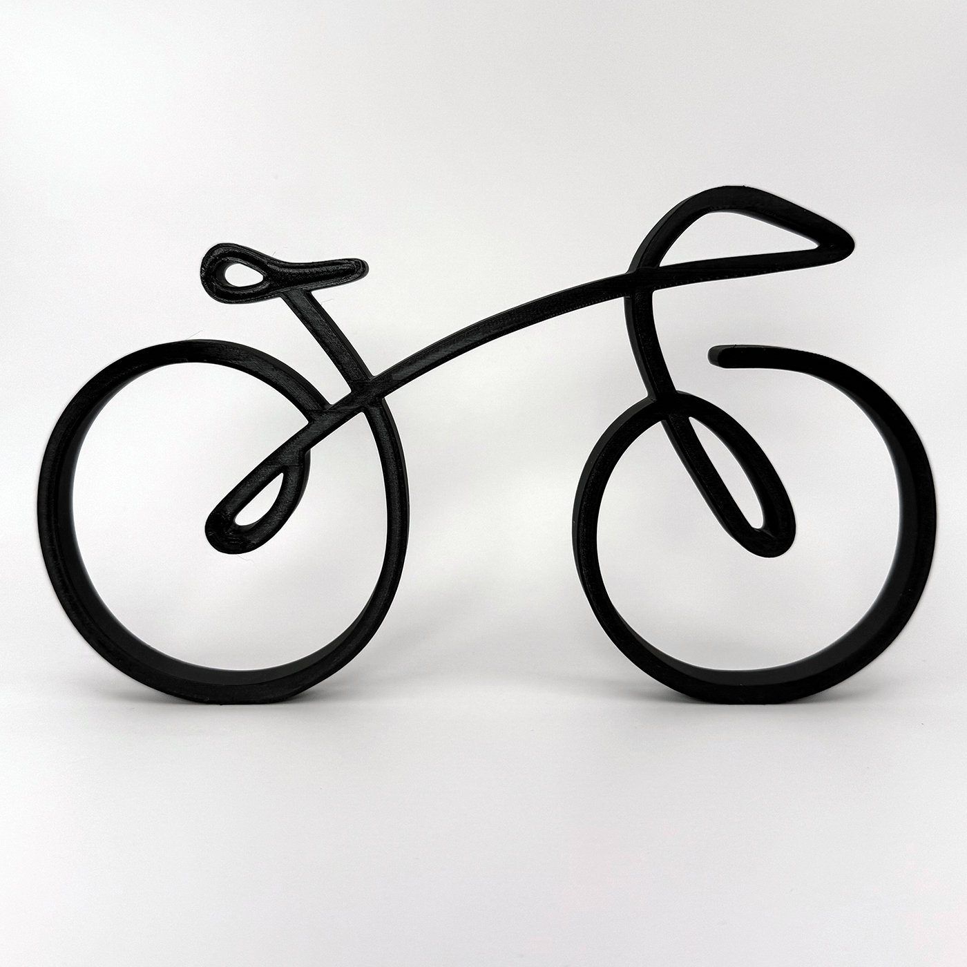 Minimalistische fiets decoratie