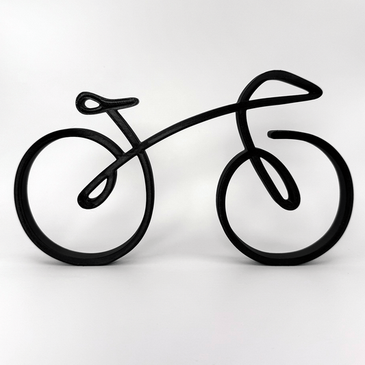 Minimalistische fiets decoratie