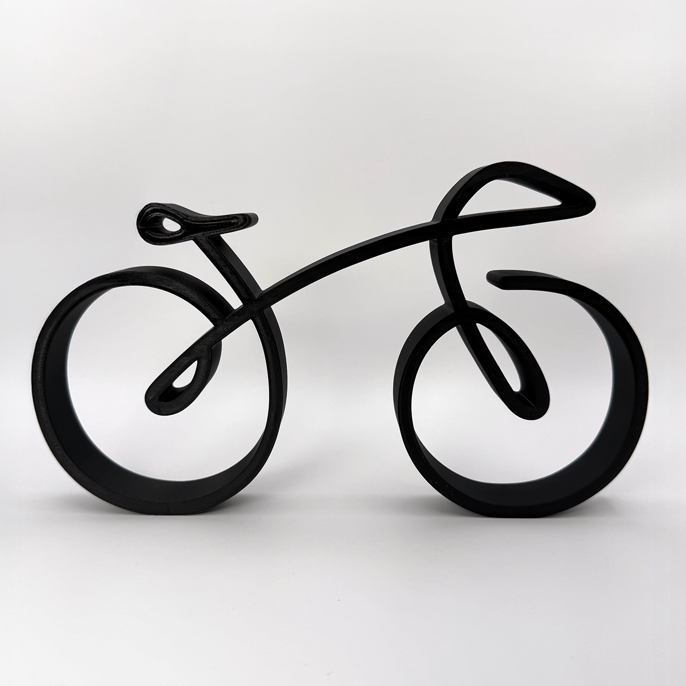 Minimalistische fiets decoratie