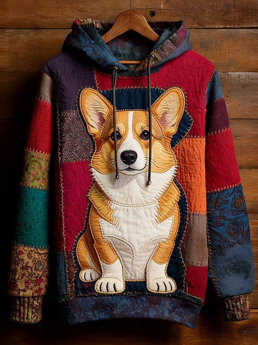 Comfortabele retro-trui met dierenprint