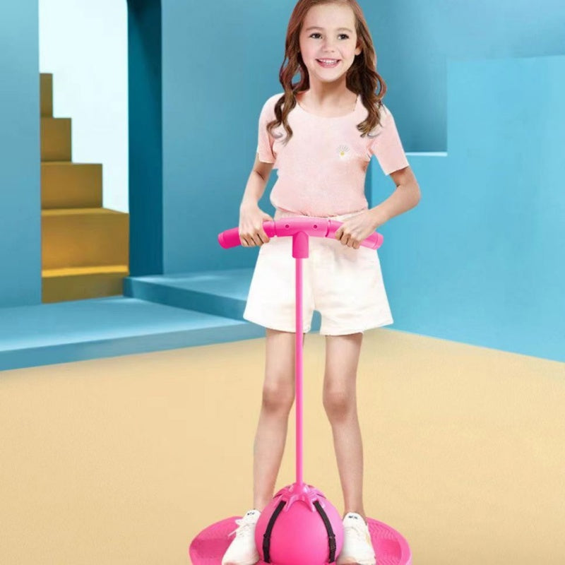 Plezier en fitness gaan altijd door💪 2-in-1 pogo-springer & balansbal