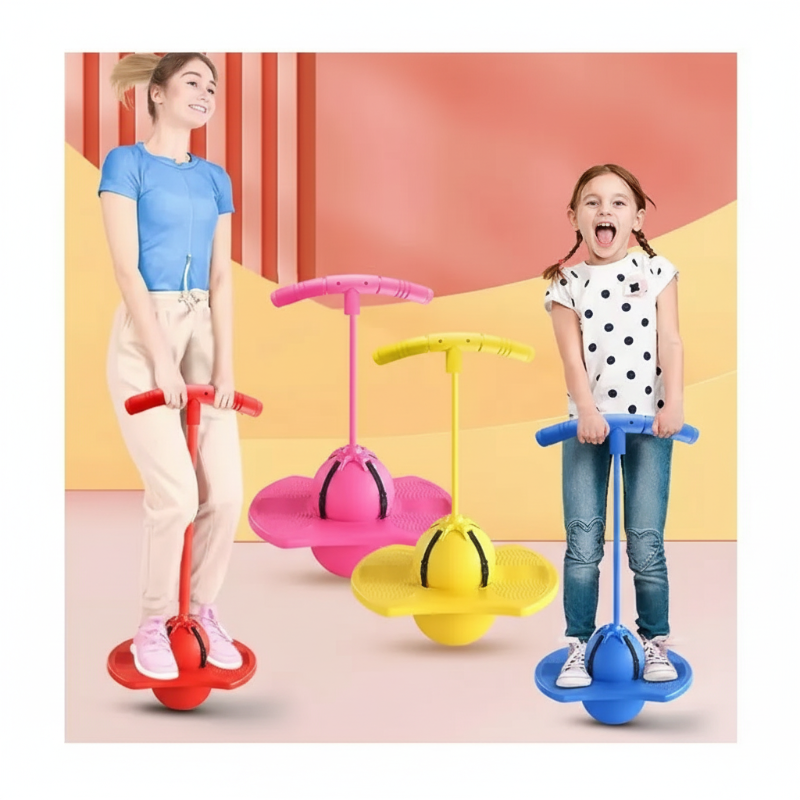 Plezier en fitness gaan altijd door💪 2-in-1 pogo-springer & balansbal