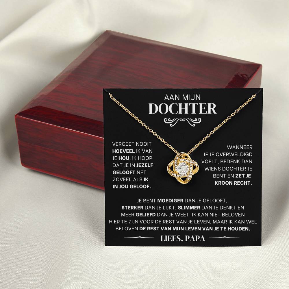 "Aan mijn dochter" ketting - By Mooibelle