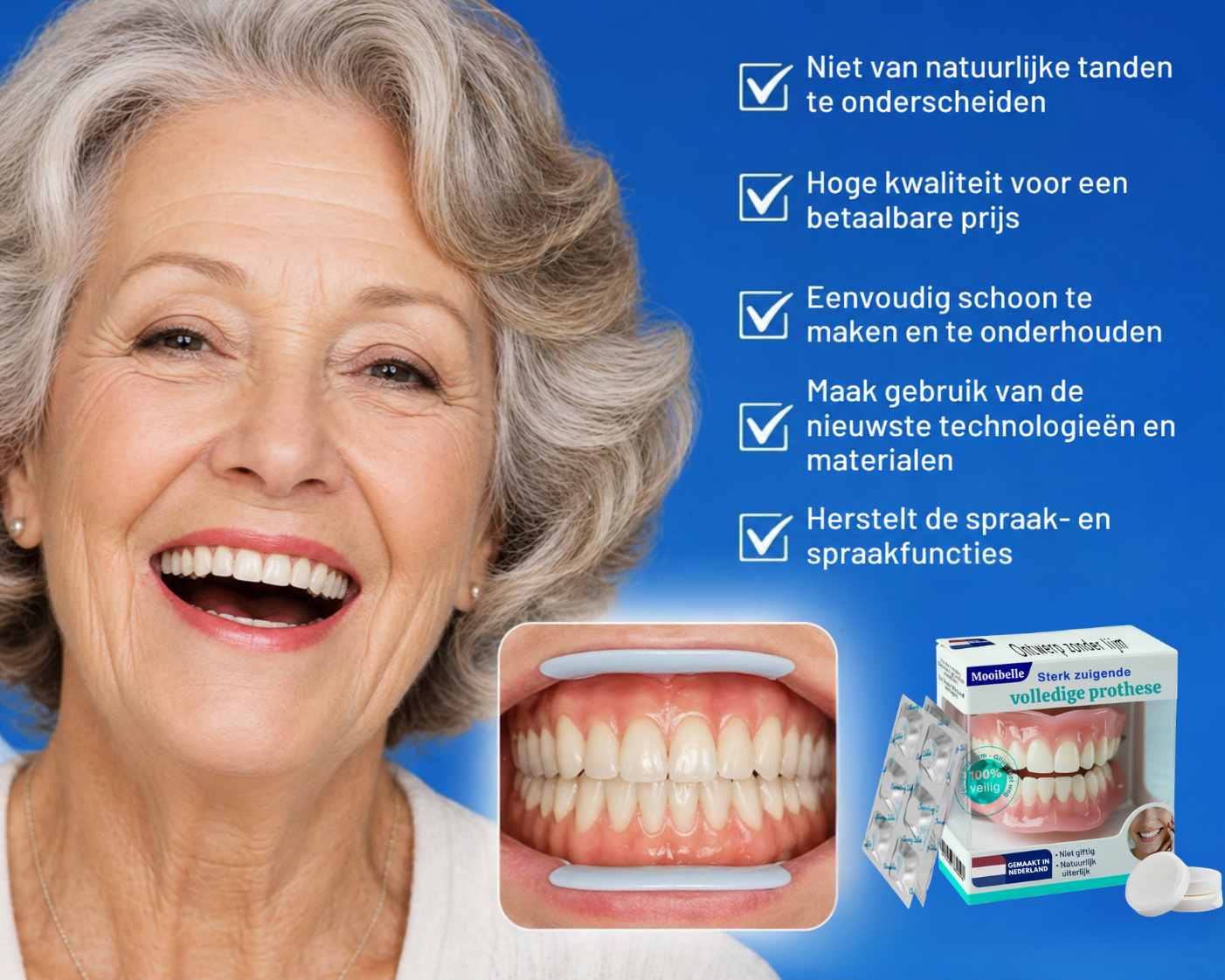 Volledige Prothese met Zuigeffect